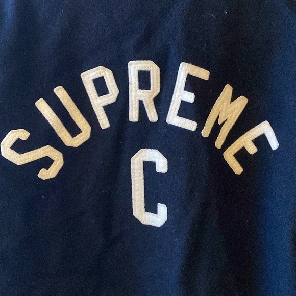 Supreme Other - Supreme 2013 Wool Captain’s Varsity Jacket with Leather Detail